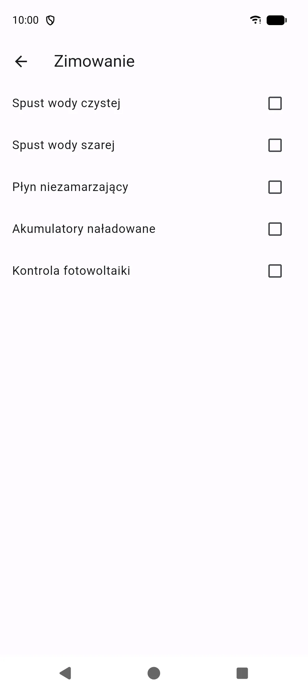 Checklist run