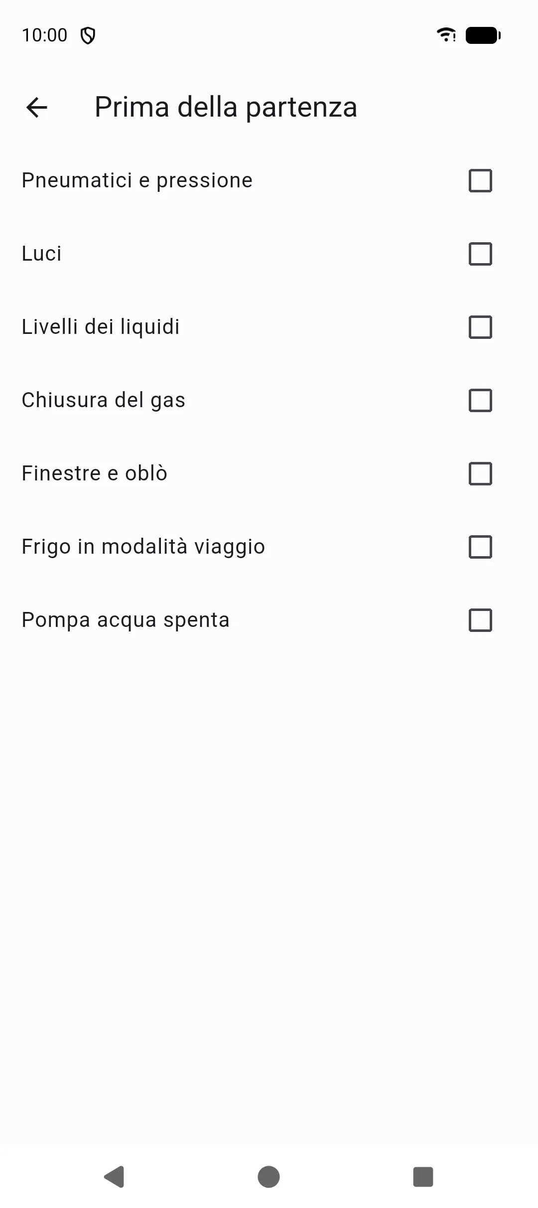 Checklist run