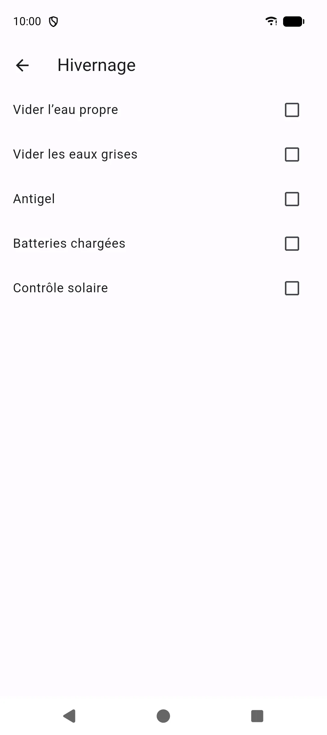 Checklist run