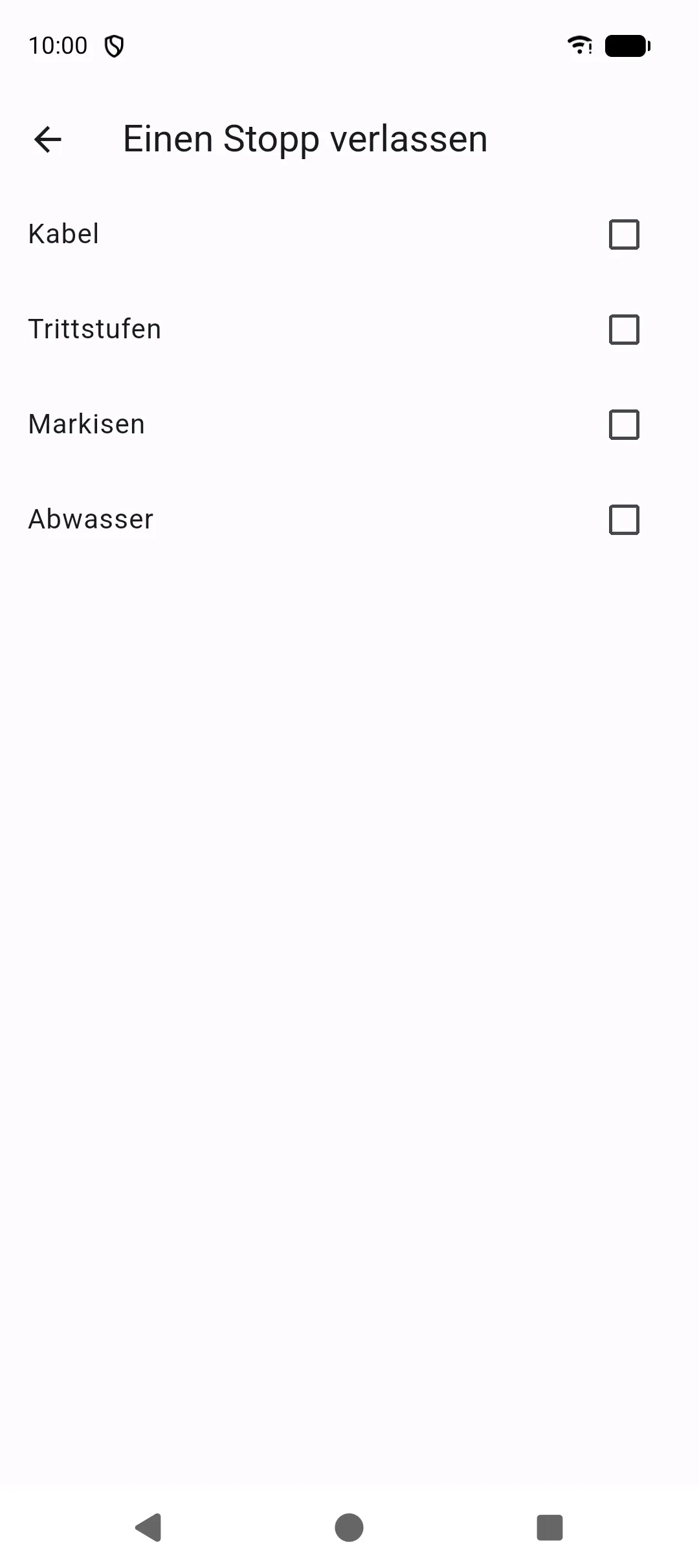 Checklist run