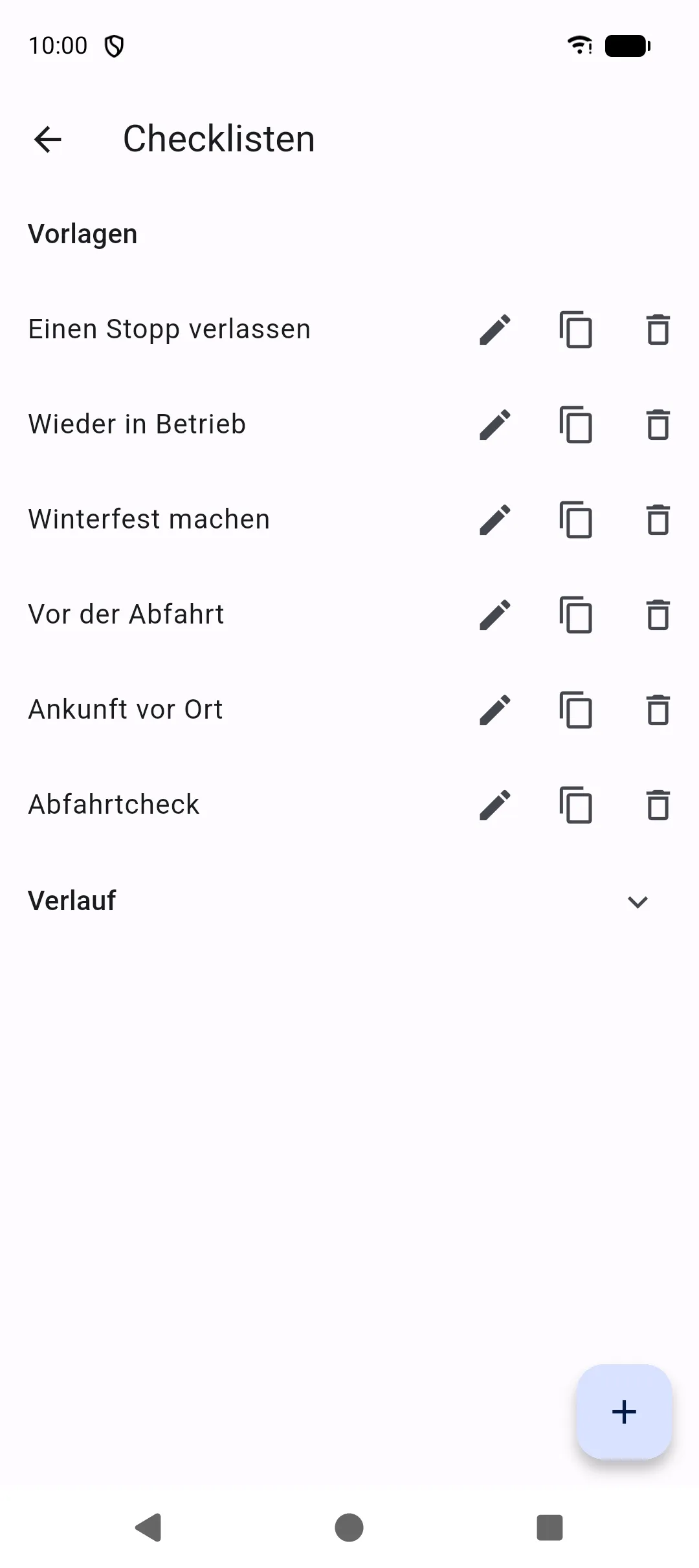 Checklists