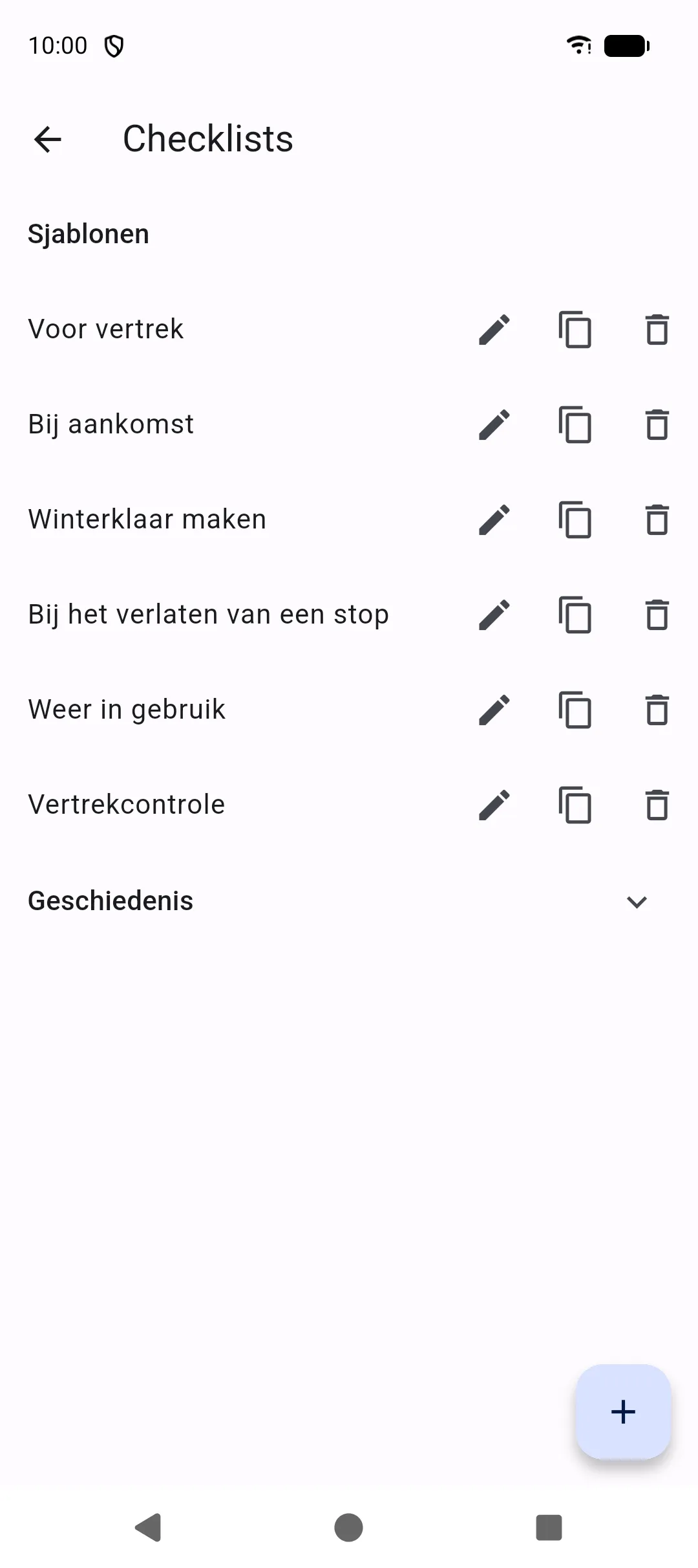Checklists