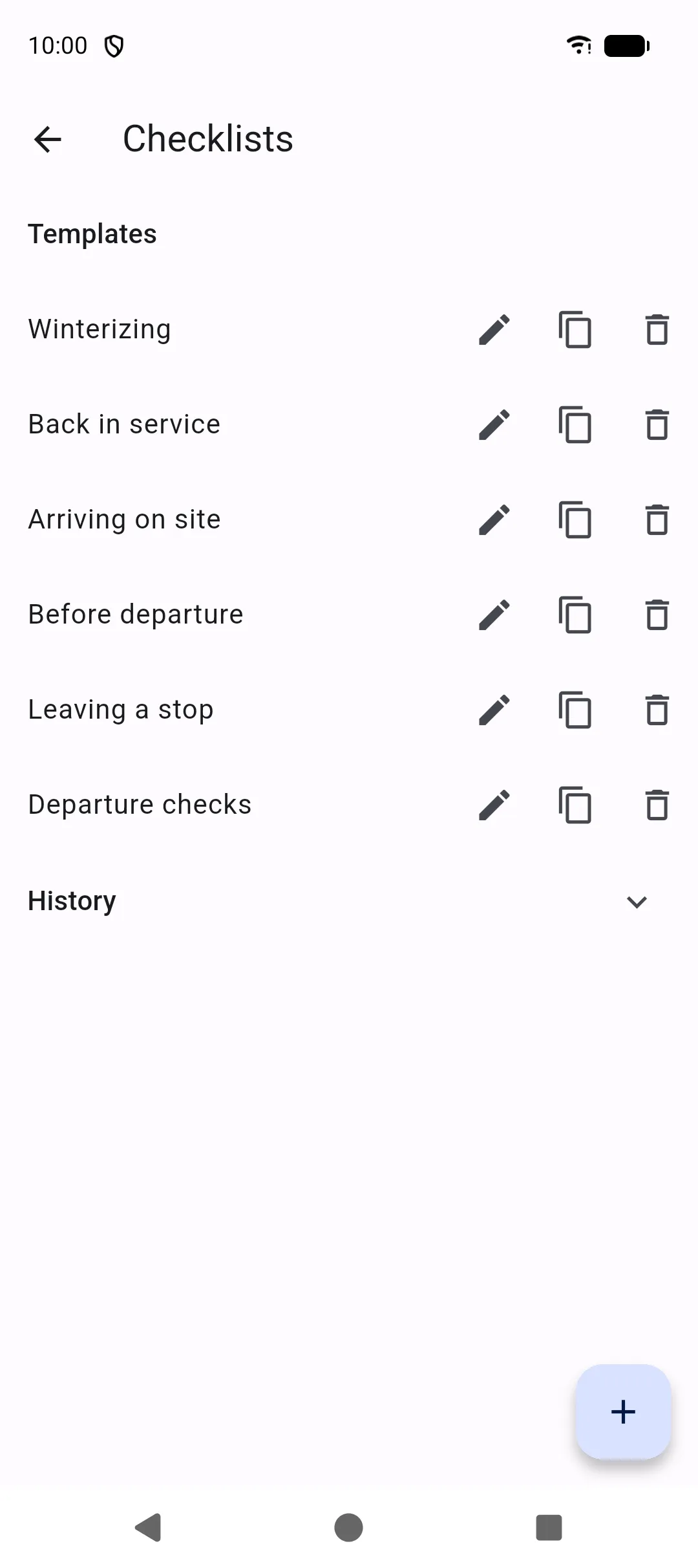 Checklists