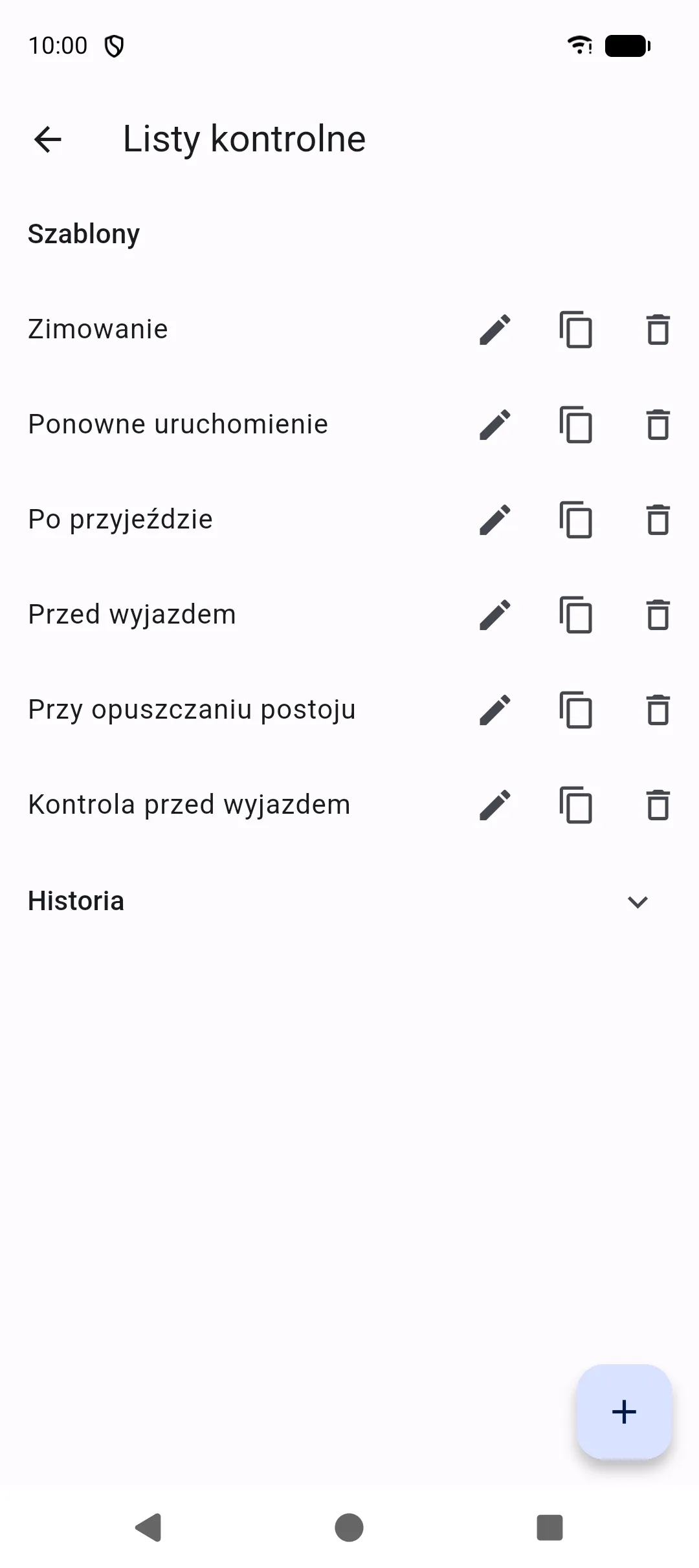 Checklists