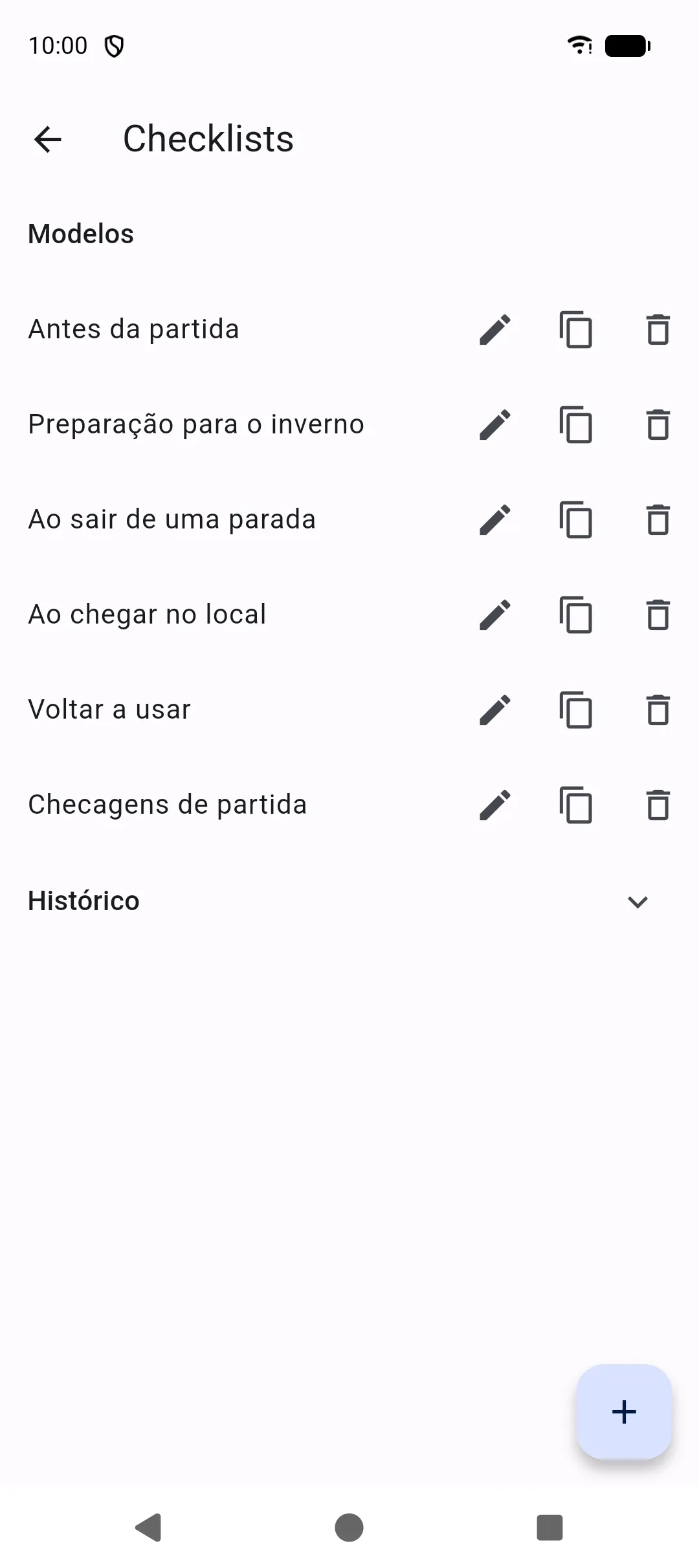 Checklists