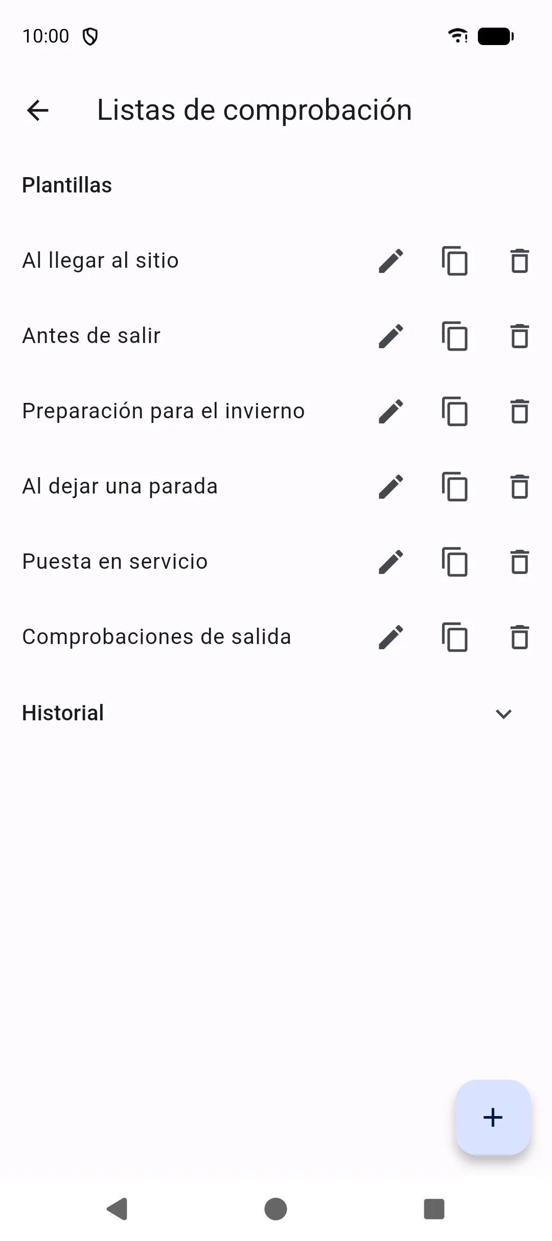 Checklists